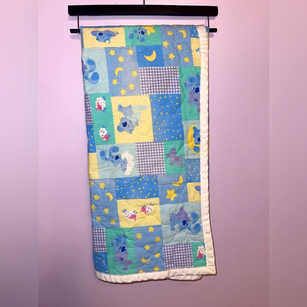 Blues Clues vintage handmade baby blanket